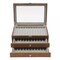 Walnut Wood Fountain Pen Display Organizer Storage Collector Box 34 Slots